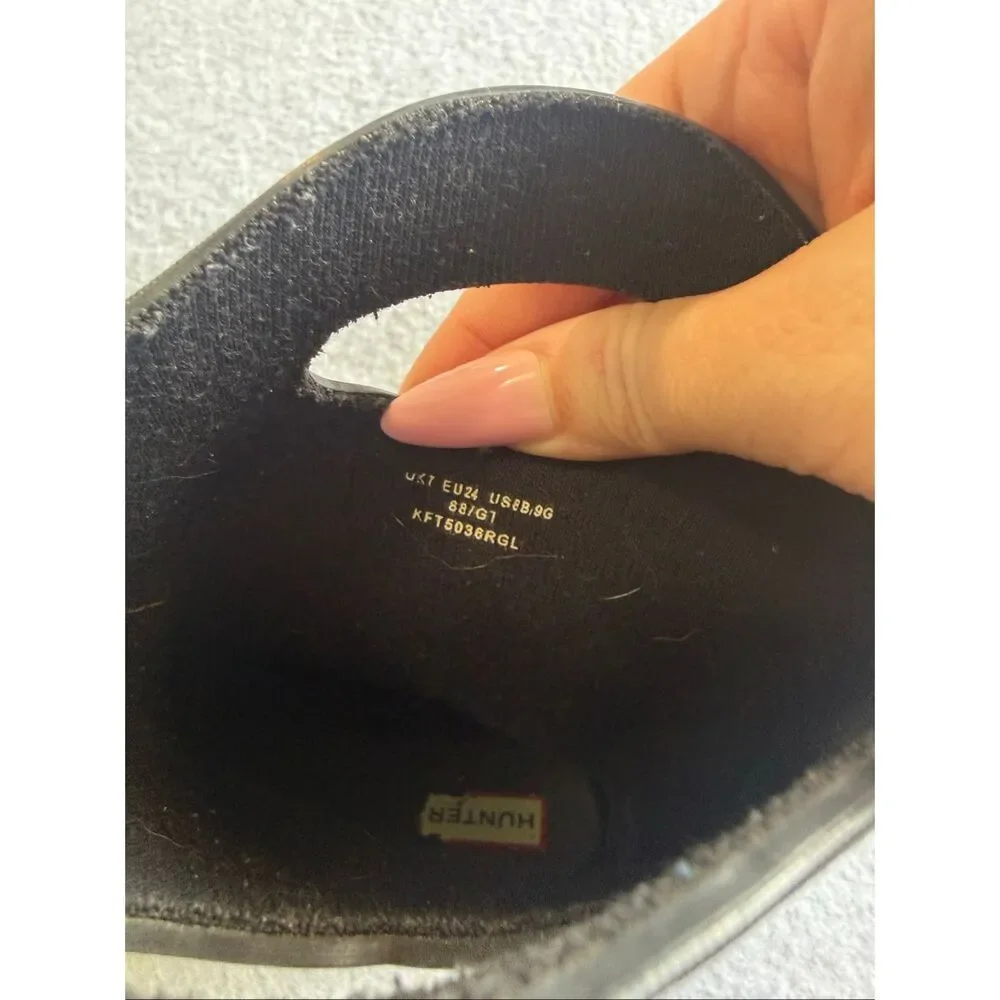 Hunter black hunter boots toddler 7